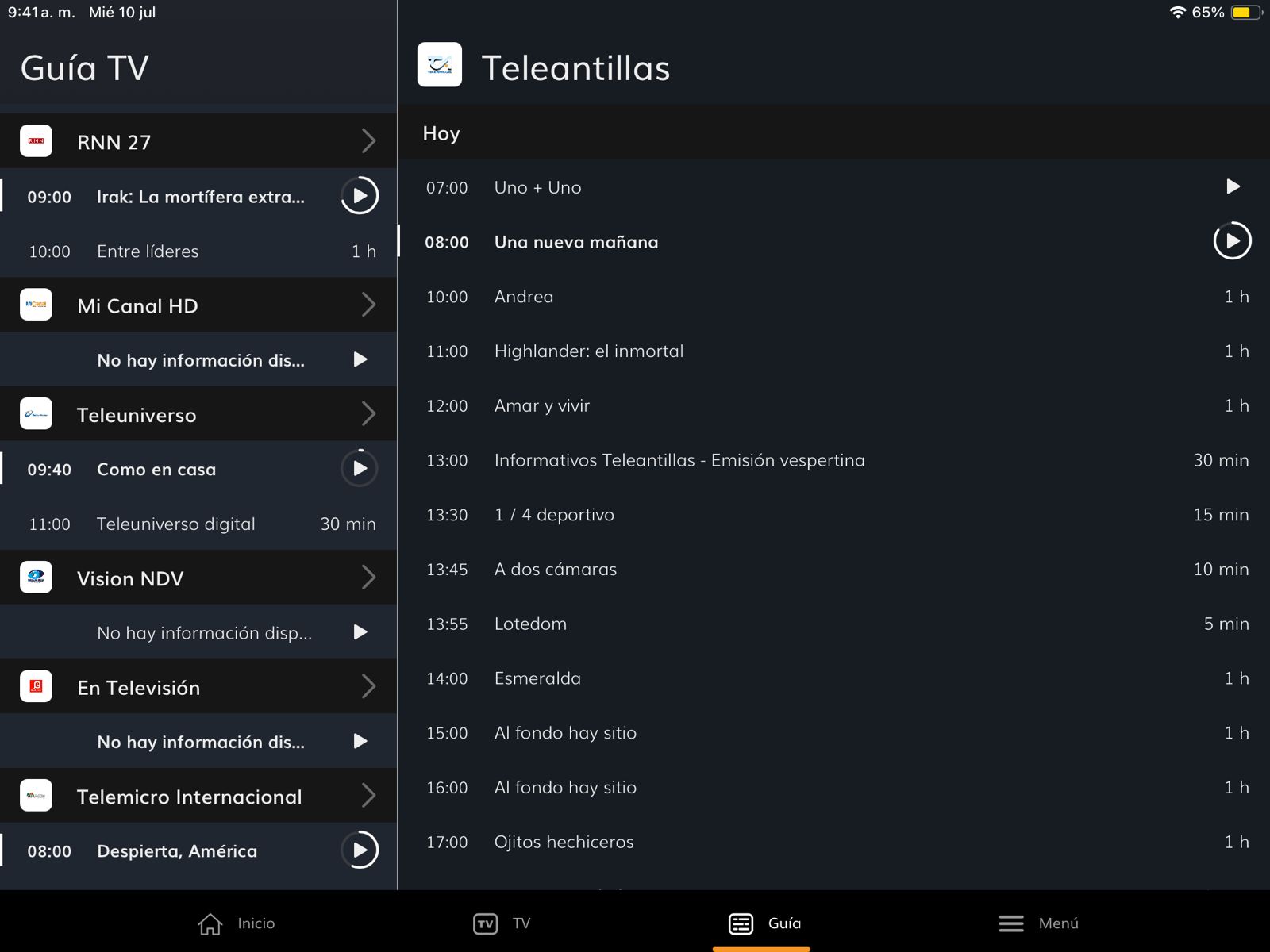 Guía TV